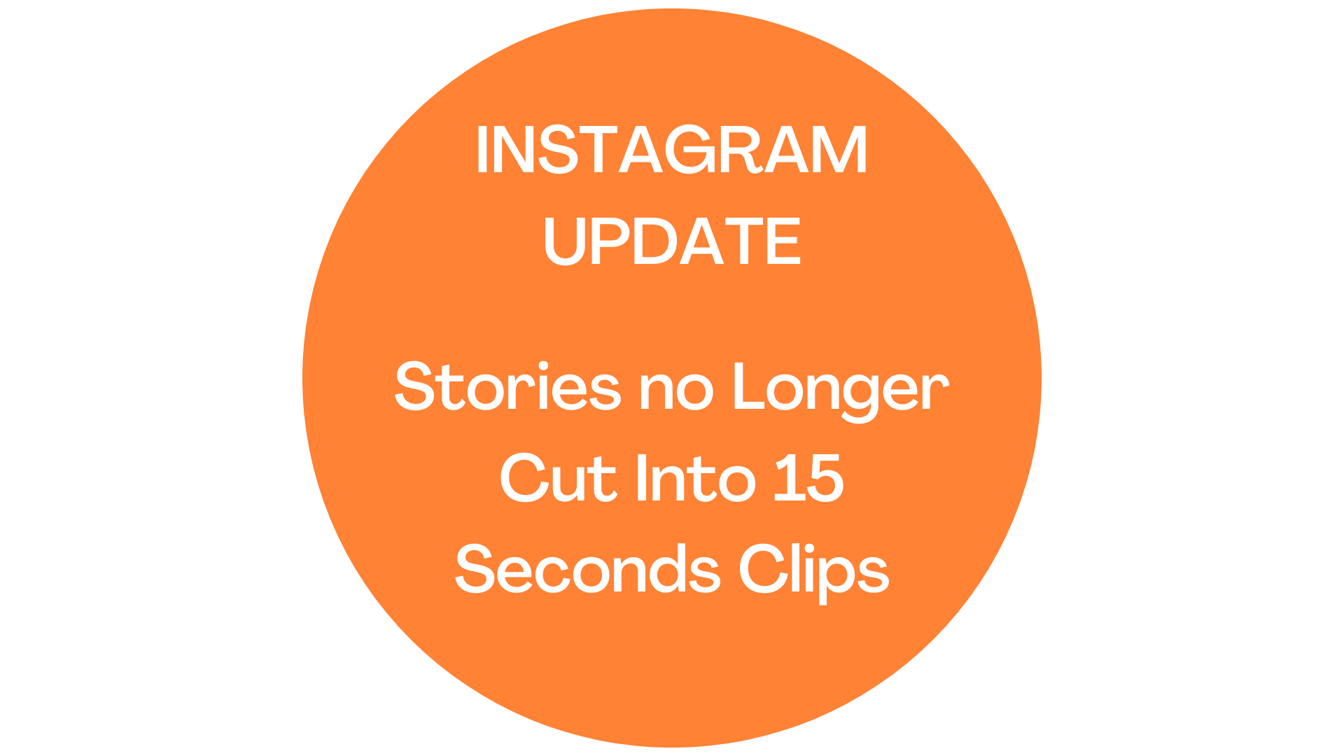 Instagram stories no longer cut into clips