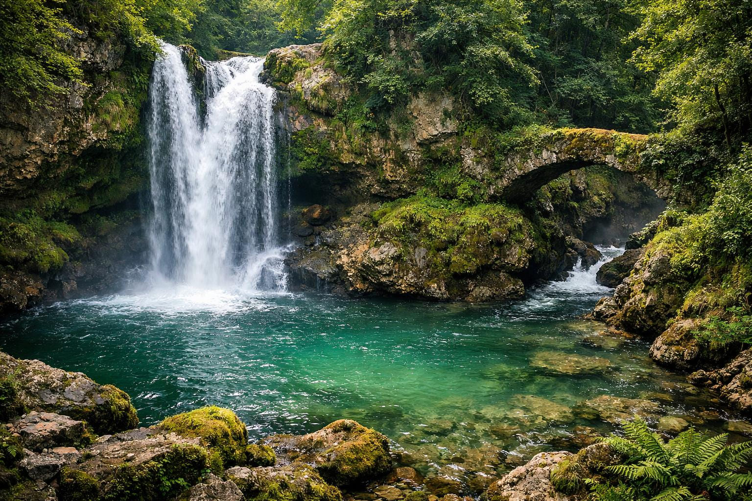 Cascade de Saut-Ruban nouvelle aquitaine