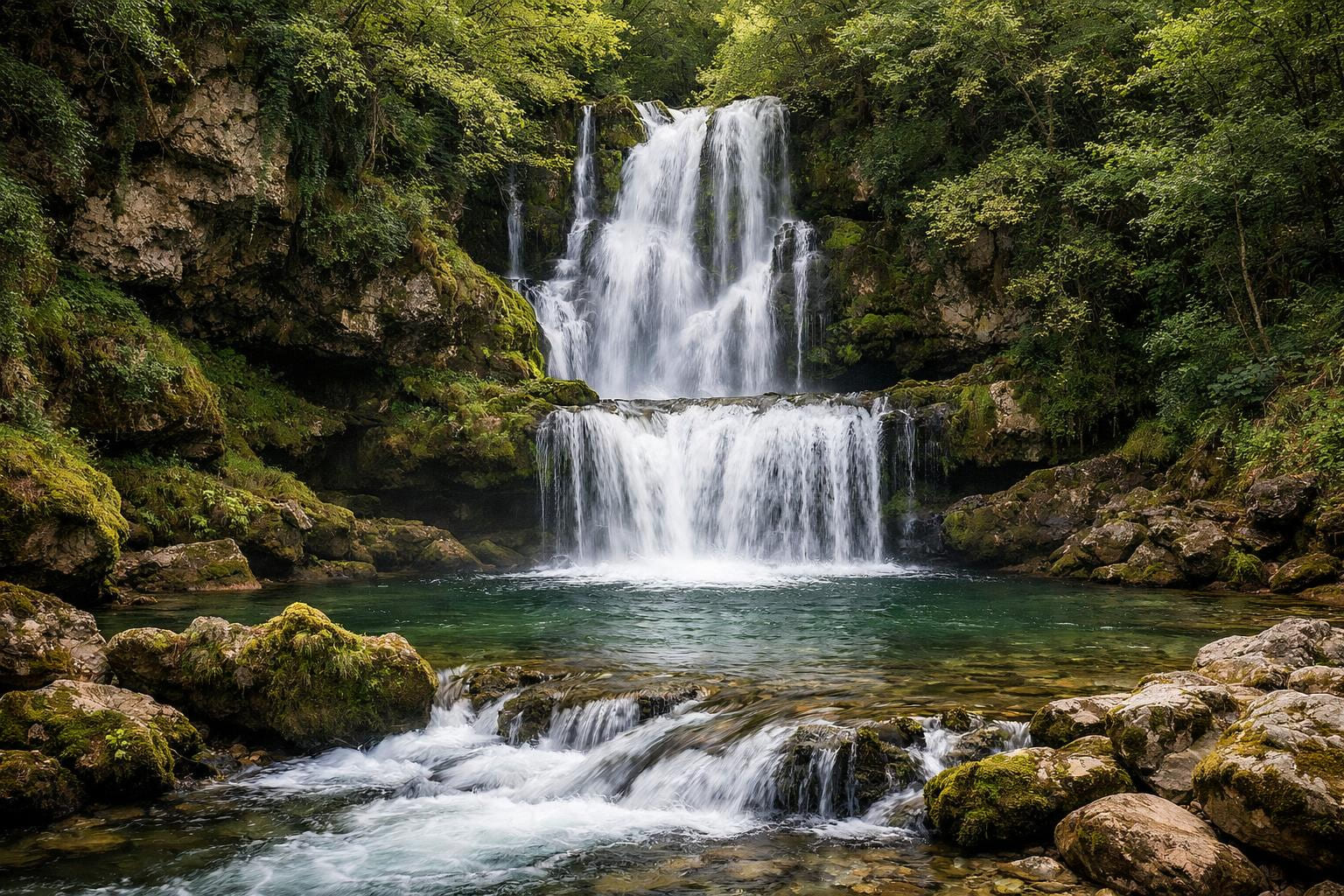 Cascade de la Mouline nouvelle aquitaine