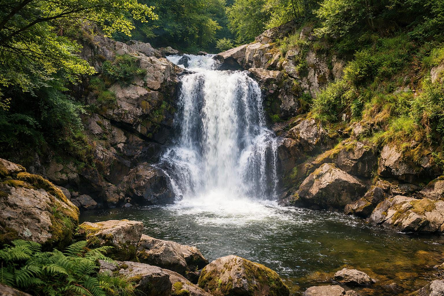Cascade du Saut du Chalard nouvelle aquitaine